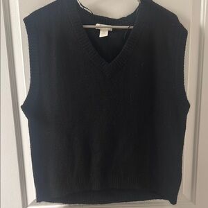 H&M Black V-Neck Sweater Vest